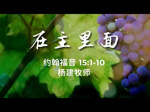2021.10.17 約翰福音15:1-10「在主里面 」