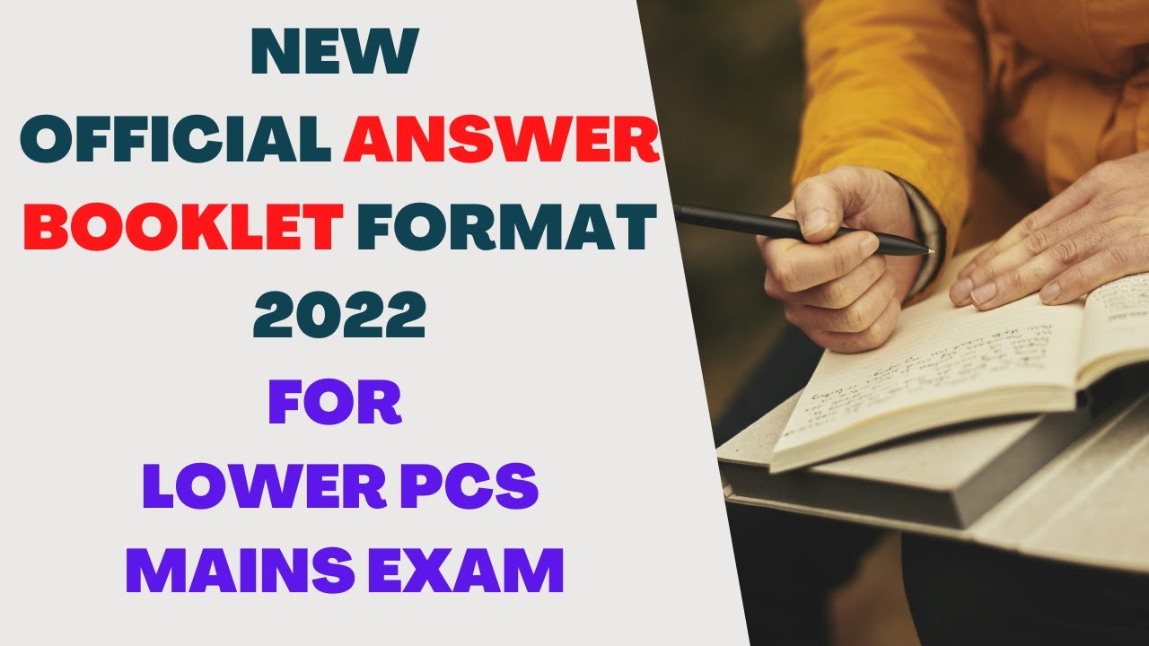 Latest 2022 | UKPSC Lower PCS |QAB format | Official Question Answer Booklet format |