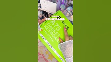 || UNBOXING || LEOBOG Alice A75 Keyboard with pink kitty caps ✨ #anime #desk #kawaii #unboxing