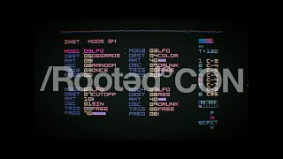 RootedCON in a Tracker, made with a Dirtywave M8