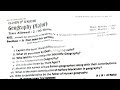 Geography Major UG 3rd sem previous year question paper || kashmir university ug 3rd sem papers