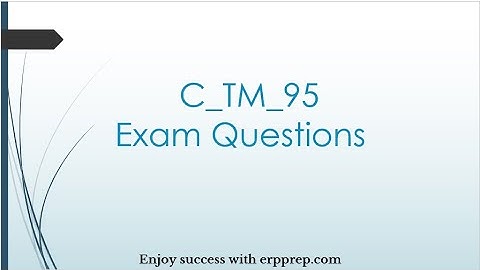 SAP Transportation Management Questions Answers