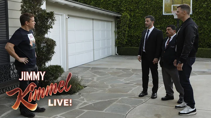 Tom Brady Helps Jimmy Kimmel Vandalize Matt Damons...