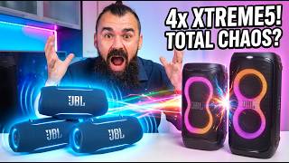 CRAZY Test - 4x JBL Xtreme5 vs JBL Partybox 130 vs 320