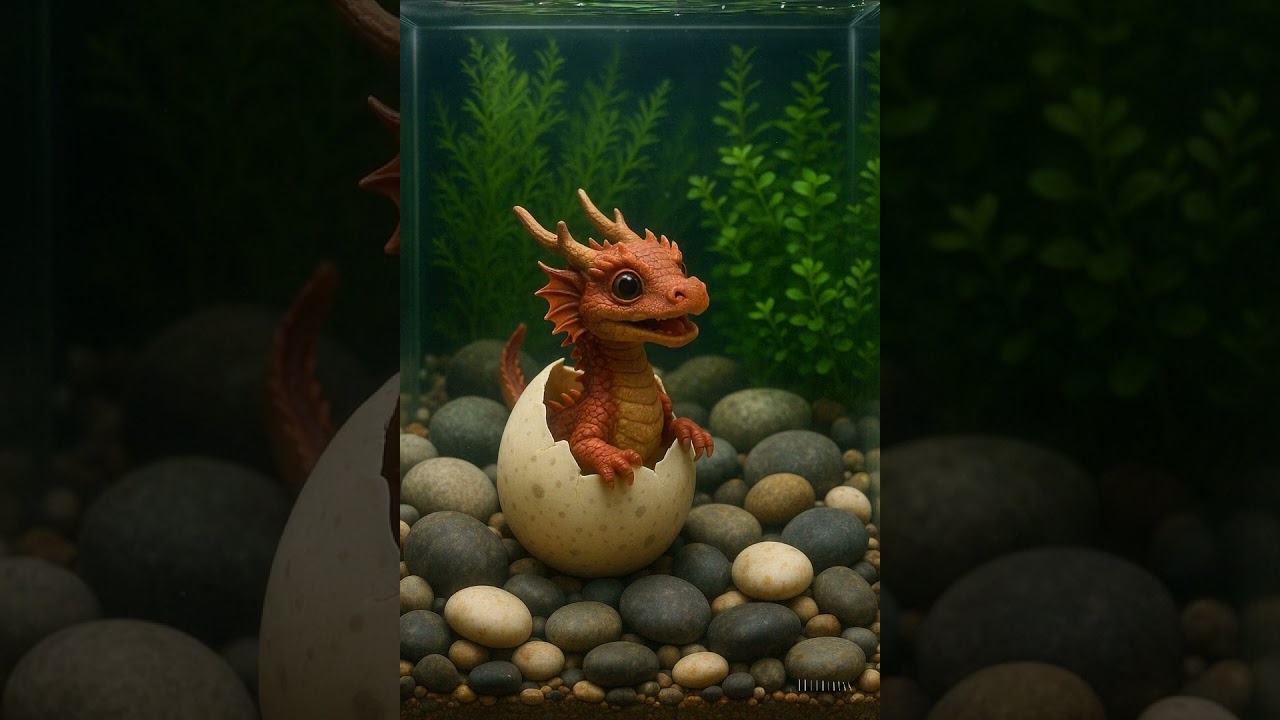 AI Video | Red Dragon | Dragon baby | Cute Dragon 