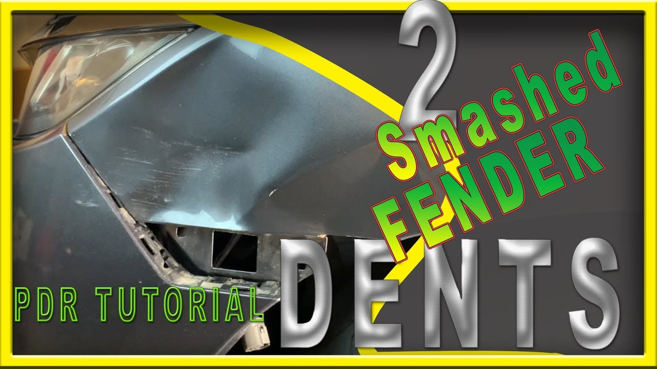 CRAZY SMASH DENTS / PDR Tutorial / HUGE DENTS / Stanliner / paintless dent removal bar