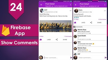 Firebase Social Media App - 24 Show Comments