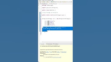 loop through an arraylist java #shorts