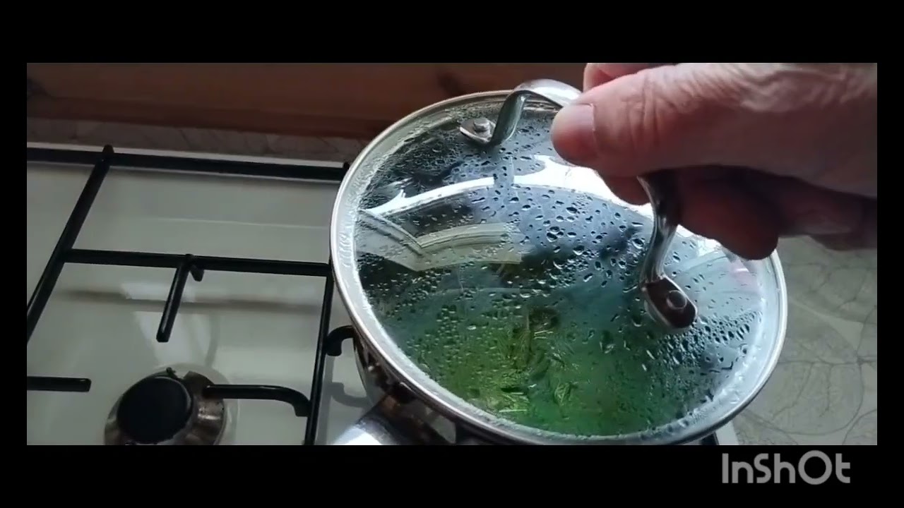 Brewed tea from meadowsweet.