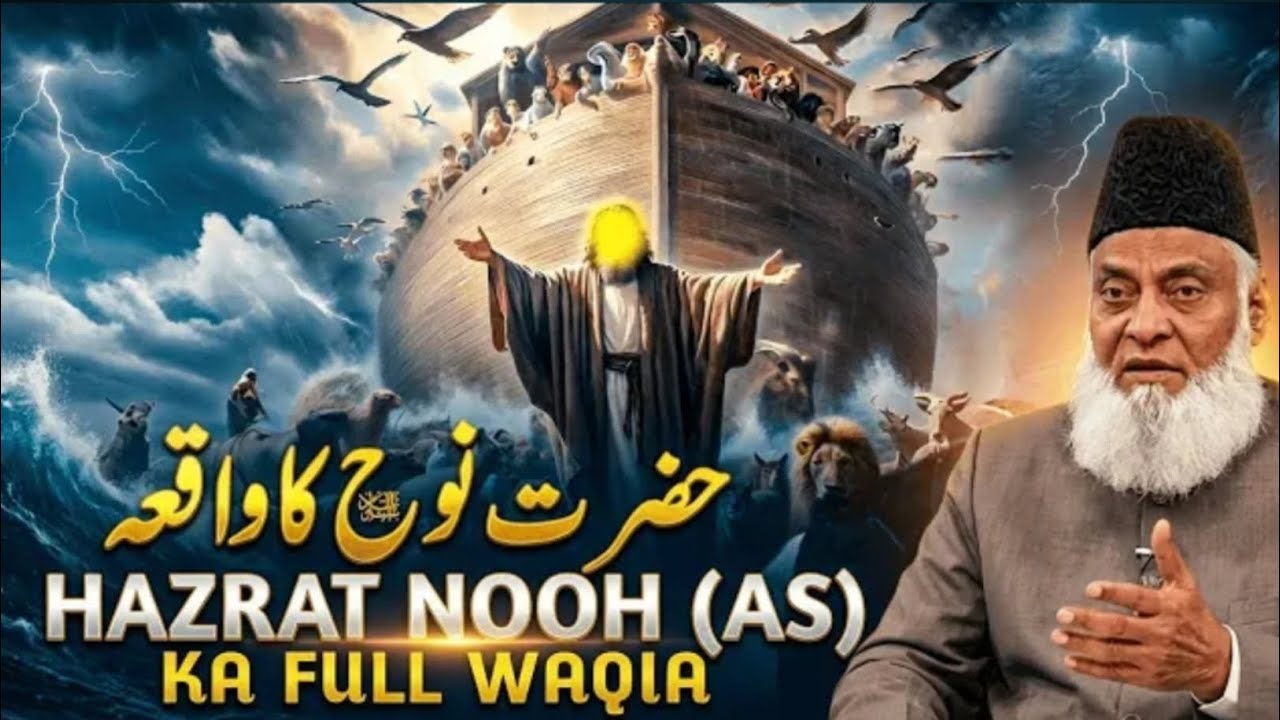 The Story Of Prophet Nooh (AS) | Dr Israr Ahmed Explain's - YouTube
