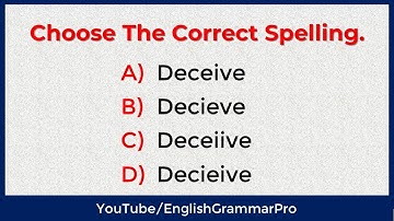 Spelling Quiz - Test Your Spelling Abilities With This Quiz | #Challenge 2