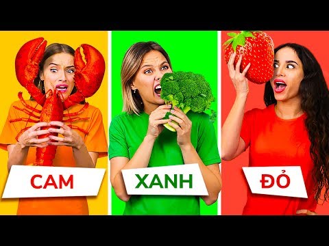 Video CHỈ ĂN MỘT MÀU THỨC ĂN TRONG 24 GIỜ || Người Ăn CUỐI... - youtube