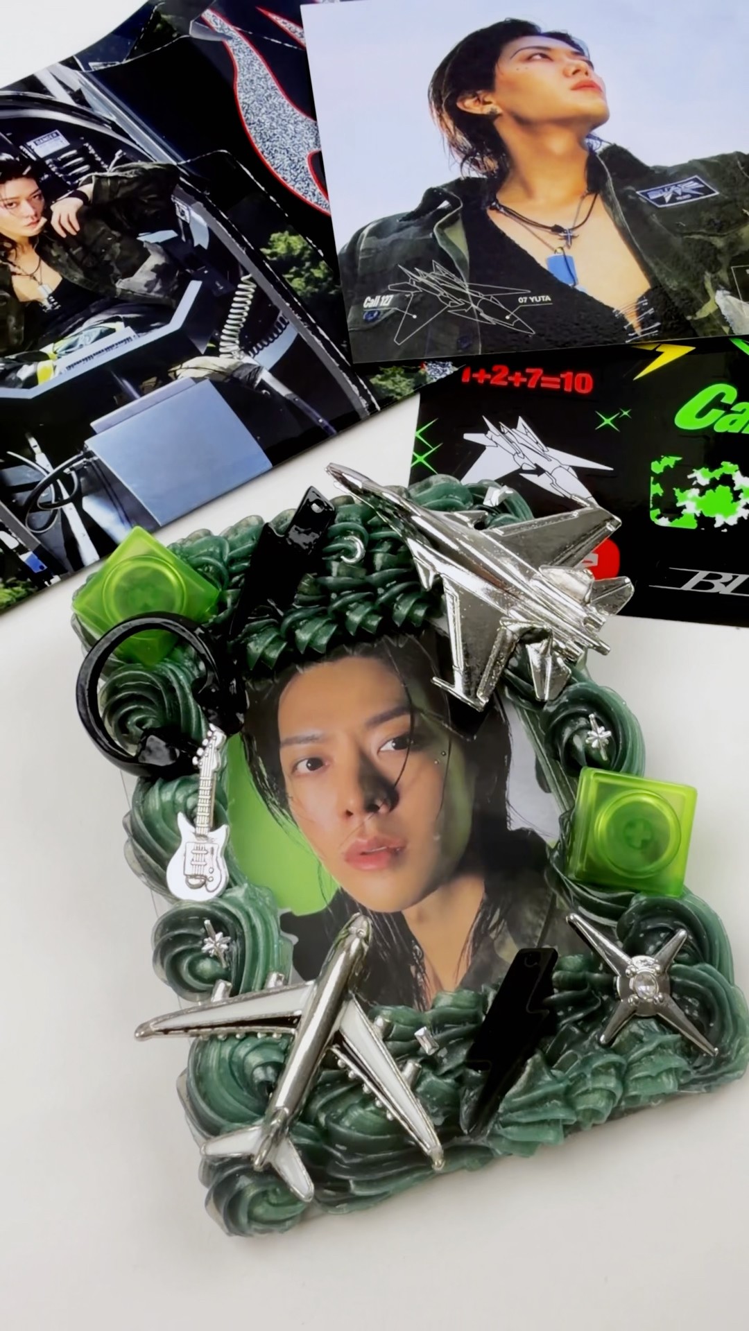 NCT 127 YUTA JET Military-themed Photocard Deco ✈️ Customizing