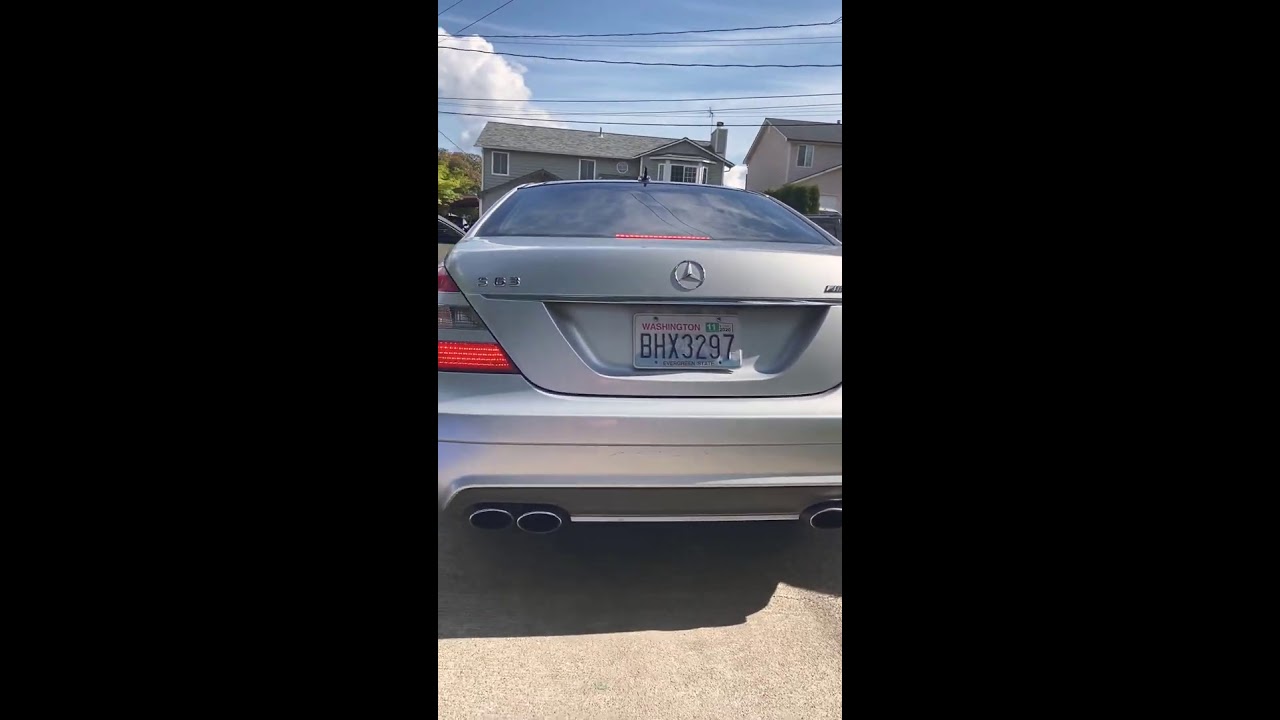 COLD START on my 2009 Mercedes Benz S63 AMG! (Resonator delete)