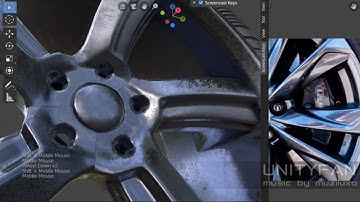 #109 Realistic tire and rim shader tutorial - blender 3d - realtime