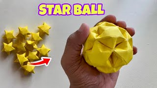 How to Make Star Ball | Lucky Star | Paper Craft 