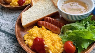 サラリーマンが出勤前に作る朝ごはん【めちゃシンプル】