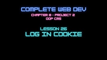 Web Dev 8-26 Log In Cookie