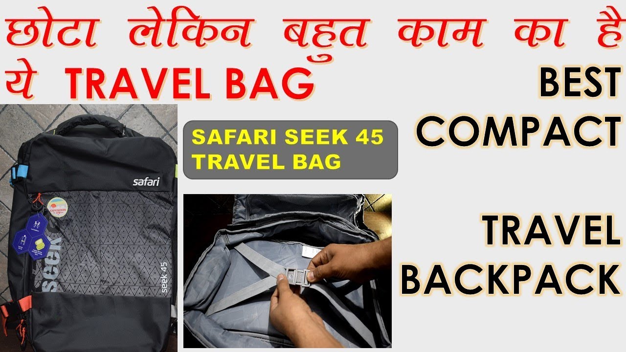 Best Travel Large Backpack | SAFARI SEEK 45L - YouTube