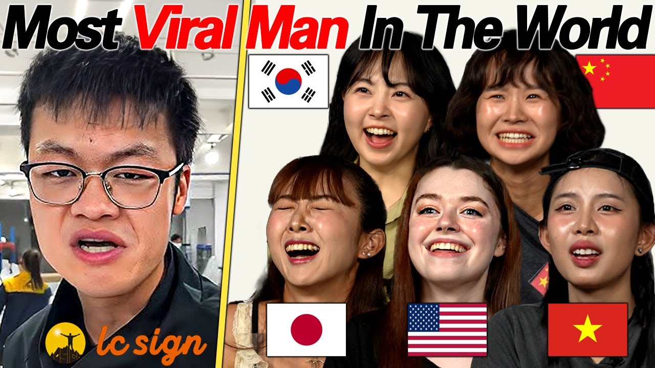Asian Girls React to Tony From Lc Sign! l The Most Viral Man On The Internet!