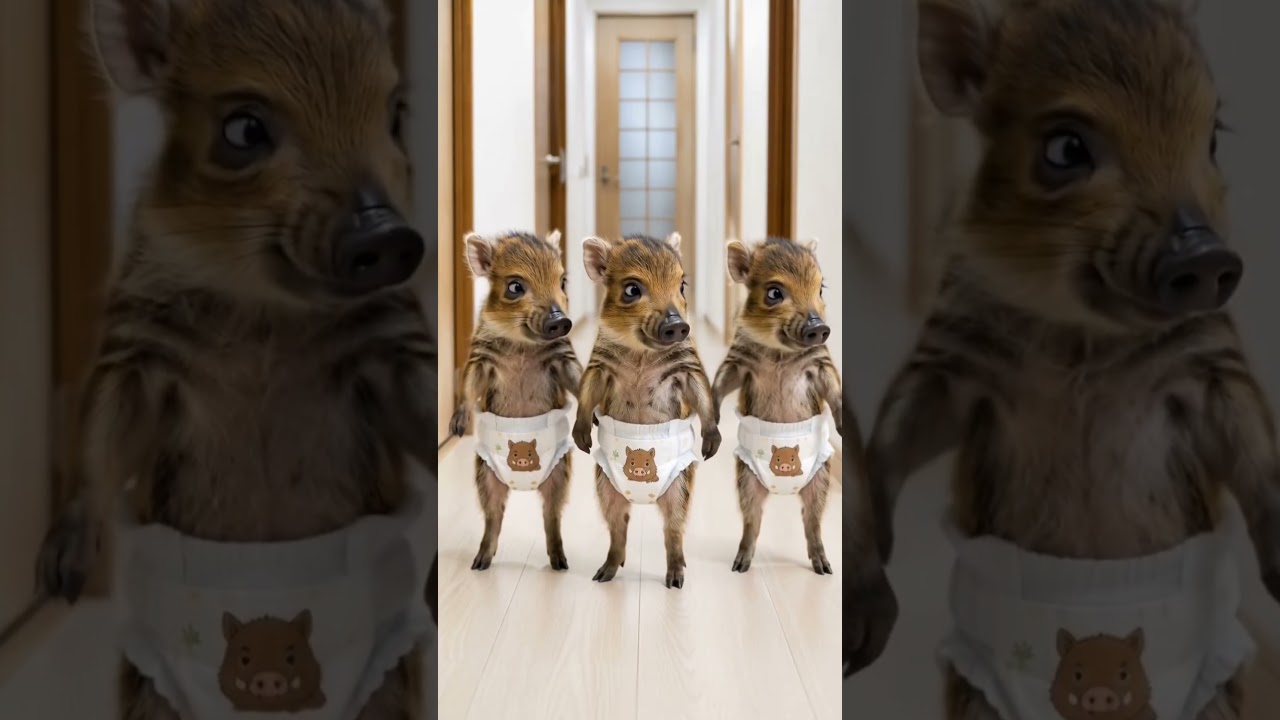 イノシシおむつダンス #イノシシ #猪 #ペットダンス #boar #petdance