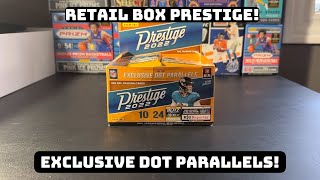 2022 Prestige Football Retail Box Review! Exclusive Dot Parallels? Nice Hits!