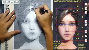 Học Vẽ Online AZ - Hướng Dẫn Dựng Hình Chân Dung Bằng Tỉ Lệ Vàng