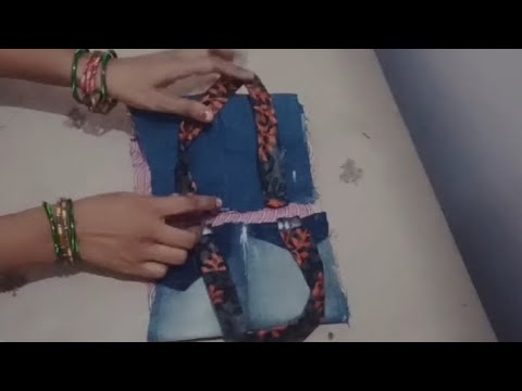 beautiful ladies handbag cutting and stitching