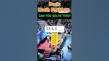 3, 9, 15, 21, ____ a) 25 b) 27 c) 29 d) 33 #mathteacher #QuizChallenge #MATH