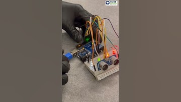 DIY Ultrasonic light Signal #scienceproject #snakegame #arduinoproject #ultrasonicsensor  #roboarmy