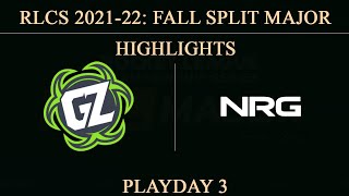 [RLCS HIGHLIGHTS] GZ vs NRG | RLCS 2021-22 Fall Split Major | 10 December 2021