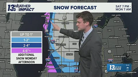 13 ON YOUR SIDE Forecast: Heavy, localized lake-effect snow Sunday