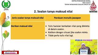 060420 Slot 4 Tips menjawab soalan Bahagian A Esei Moral SPM Cikgu Shera