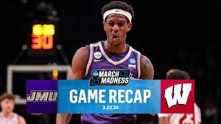 James Madison UPSETS Wisconsin To Advace To 2nd Round For First Time Since 1983 I March Madness Reca