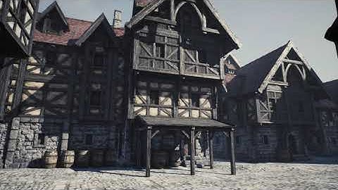 LowPoly Medieval Houses Unreal Engine 01