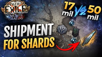 [PoE 3.26] Kingsmarch GUIDE to "Farm" Mirror Shards + 50m vs 17m Shipment Test - Path of Exile