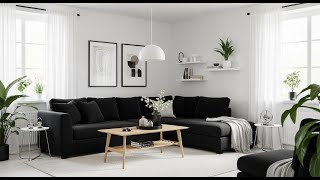 what color walls go with black furniture ?