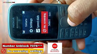 Nokia 105 me blacklist  number kaise nikale // How to remove screen list in nokia screenshot 5