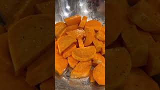 Maple glazed sweet potato recipe 🍠| Maddie cooking #recipe