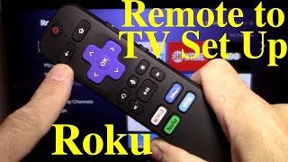 How to pair Roku remote to tv Easy Set Up Howto video