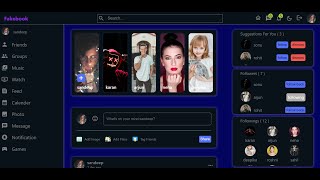 Facebook Clone Part-6(Navbar Design and home layout) || React Js || Node Js || Express Js || MongoDb