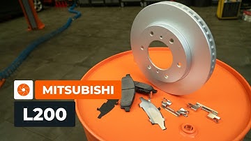 Wie MITSUBISHI L200 KA Bremsscheiben und -beläge vorne wechseln [AUTODOC TUTORIAL]