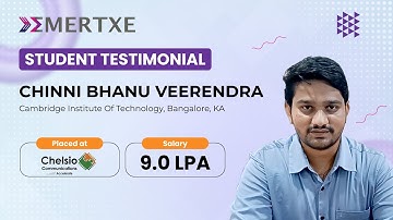 Embedded Systems Certification Course by Emertxe | Bhanu’s Placement at Chelsio