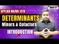 🎯 Applied Maths Class 12 | Minor & Cofactor of Determinants Explained | Chapter 4 Determinants
