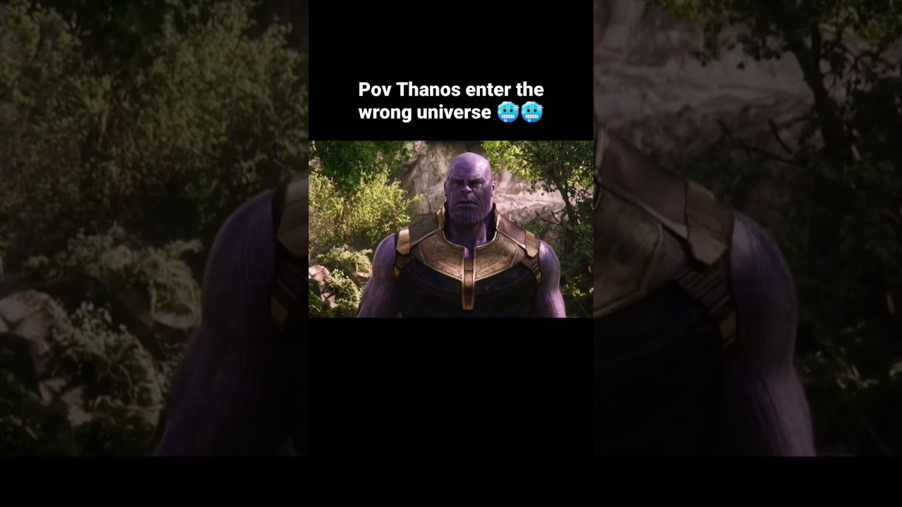 ⁣thanos accidently enter the wrong universe #shorts