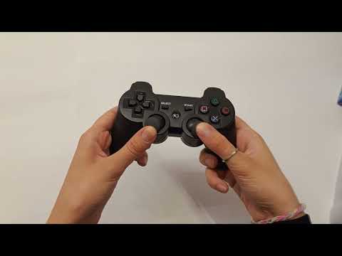 Джойстик Sony Playstation 3 бездротовий геймпад sony ПС3 Dualshock 3 чорний з функцією вібрації акумуляторний, видео 1