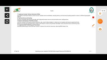 R Saranya| Asst Prof. | Computer Science| Lecture series- Speeding up the website|sns institutions