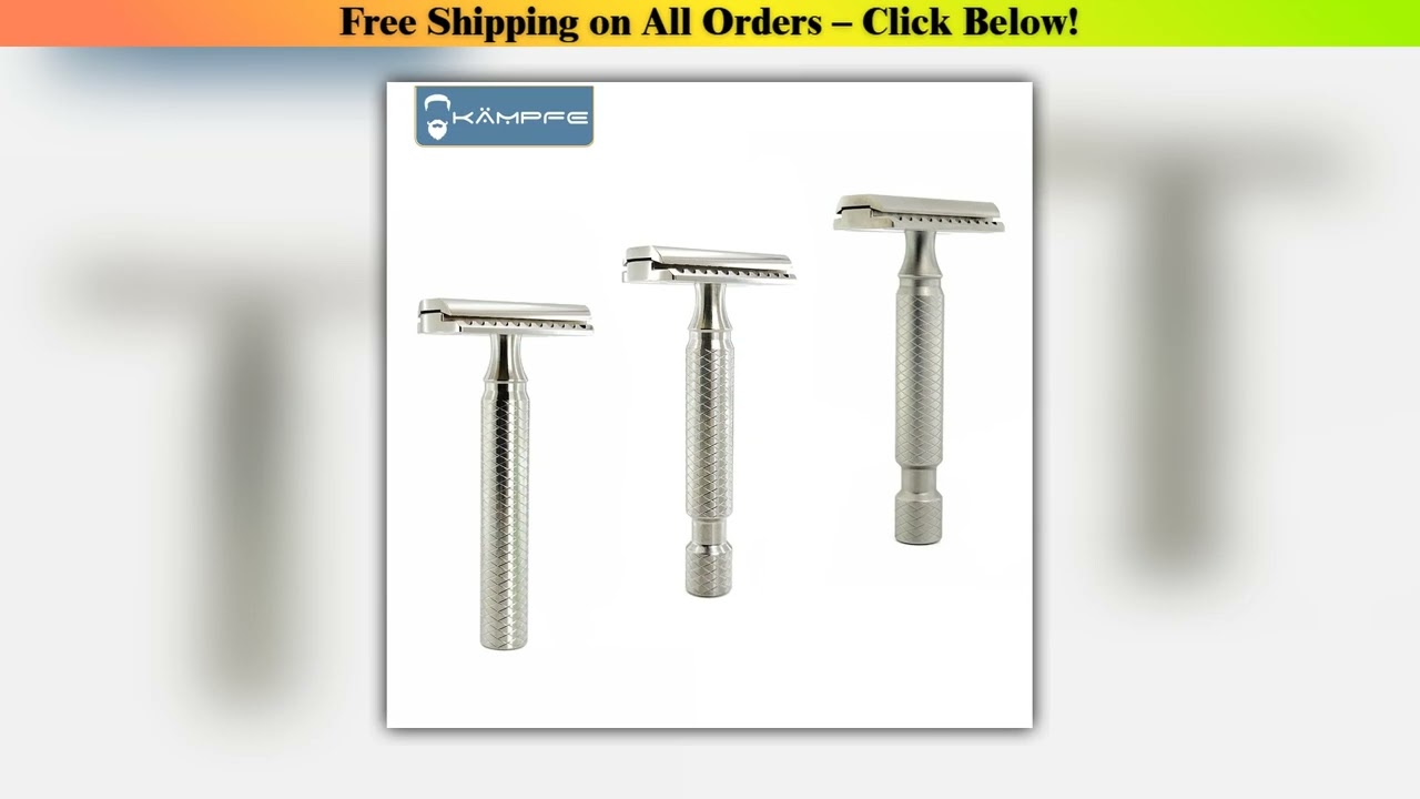 KAMPFE CNC precision machining titanium alloy men's shaver boyfriend gift grooming tool safety