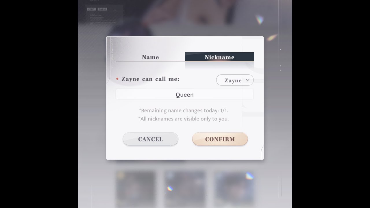 Part One of Changing my nickname to "Queen" with every Love Interest 👑