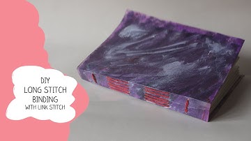 DIY Long Stitch Bookbinding Tutorial | Link Stitch | Markedcrafters